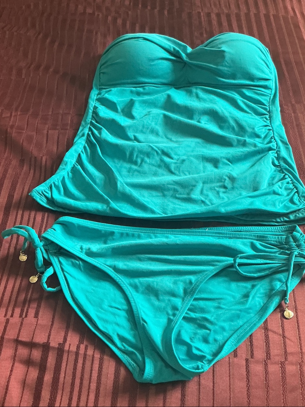Anne Cole Teal Tankini Set